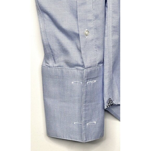 Banana Republic Mens Shirt Camden Button Up Standard Fit Non Iron Stretch Blue S - Picture 5 of 9